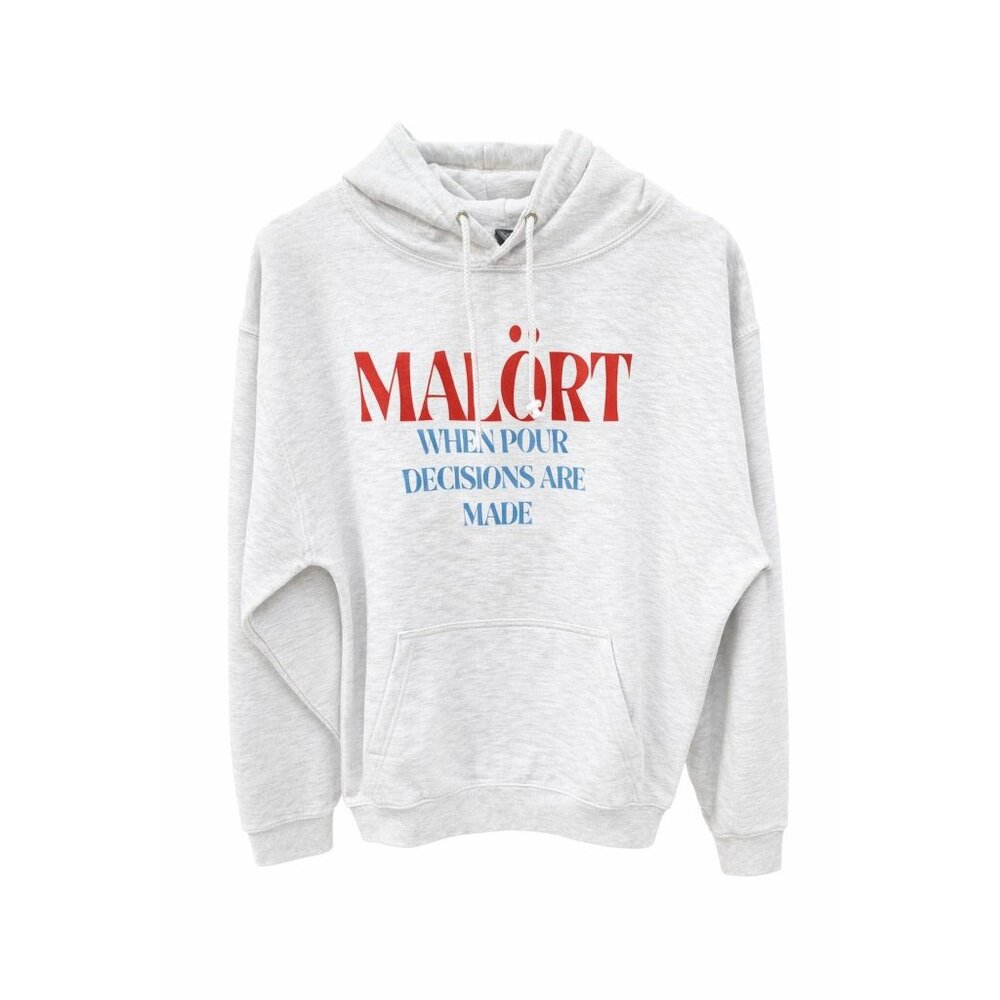 Malort Chicago Hoodie Funny Drinking Sweatshirt Men's gift. NWT. Gift Tag inc.